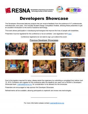 2019 Developers Showcase v2 handout